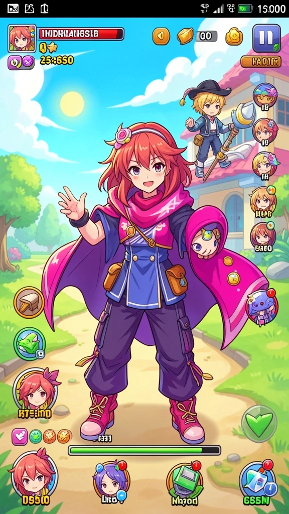 surga11 - Screenshot interaksi multiplayer antara pemain.